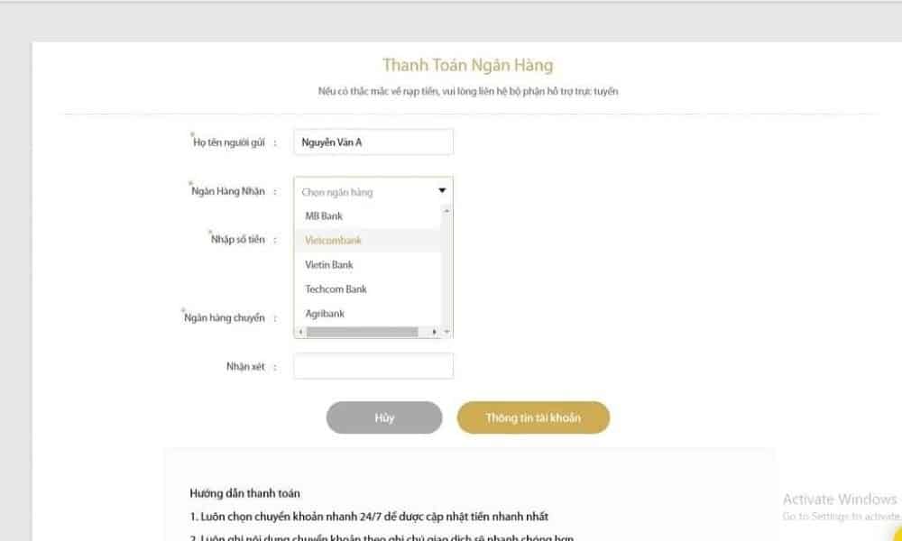 Cách đăng ký tài khoản VN138